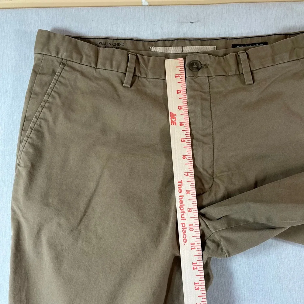 Banana Republic Pants Men 36x32 (Fit 36x29) Lived-In Chino Athletic Fit Khaki